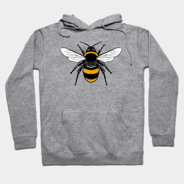 Worker Bee Symbol - Manchester Bee Hoodie by dumbshirts